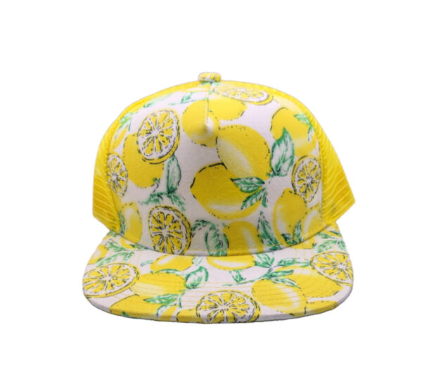 Casquette Baseball Enfant Armycrew à Visière Plate – Motif Citron, Snapback